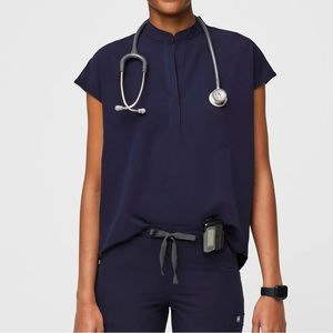 Navy Rafaela™ - Oversized Scrub Top